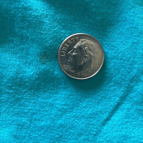 Talbots Mid Rise Signature Turquoise Crops Size 12 - Picture 8 of 8